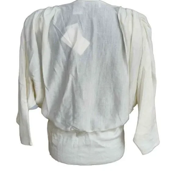 Bonnie Boerer Sequin Tropical Flower Dolman Sleeve Top Sz PS - Picture 5 of 14